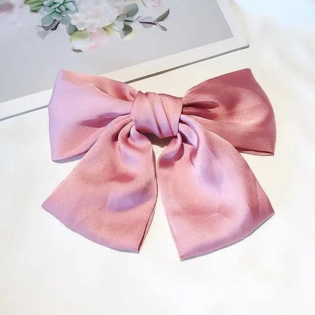 Sweet Children Big Bows Hair Clip Hair Accessories Satin Silk Princess Bow Hair For Girls New Design Hair Clips - 17