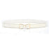 Thin Elastic Stretch Women Buckle Skinny Fashion Belts Metal Leaf Buckle Design Belts For Ladies - 11 - STIL7698NCVXN