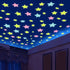 Top Quality 50pcs 3D Stars Glow In The Dark Wall Stickers Luminous Fluorescent Wall Stickers For Kids Baby Room Bedroom