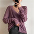 Top Quality Cardigan For Women Long Sleeve Cardigan Summer Cropped Cardigan Knitted V neck Thin Ice Silk Sweaters