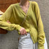 Top Quality Cardigan For Women Long Sleeve Cardigan Summer Cropped Cardigan Knitted V neck Thin Ice Silk Sweaters