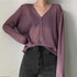 Top Quality Cardigan For Women Long Sleeve Cardigan Summer Cropped Cardigan Knitted V neck Thin Ice Silk Sweaters