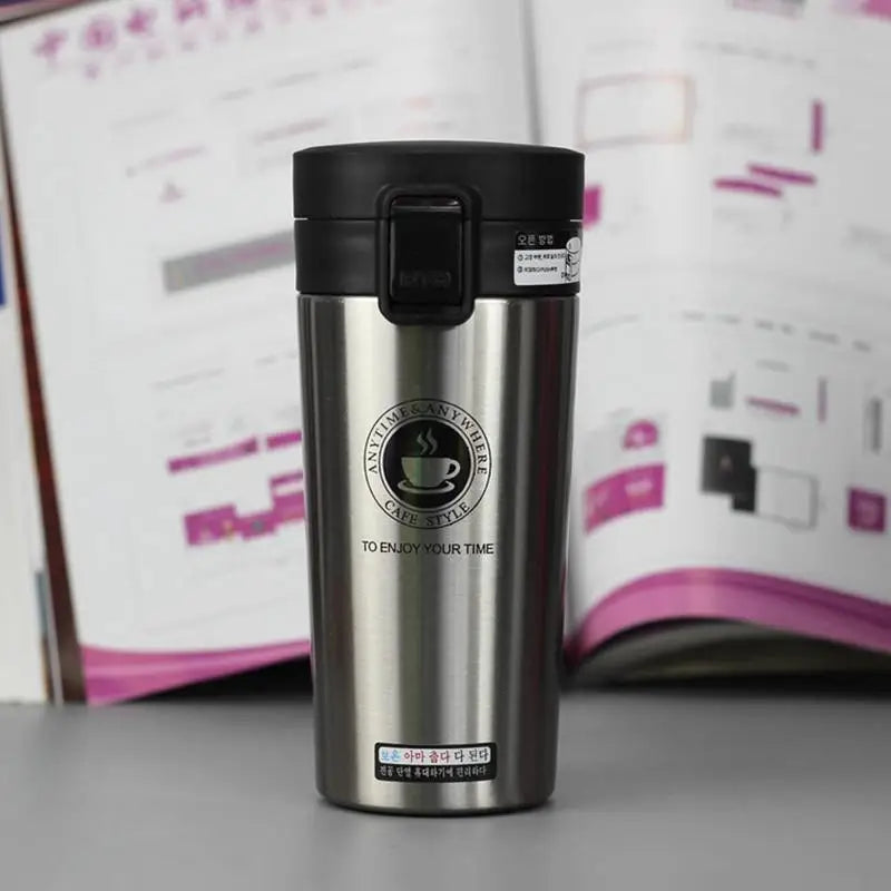 Top Quality Premium Travel Coffee Mug Stainless Steel Thermos Tumbler Cups Vacuum Flask Thermo Water Bottle Tea Mug Thermocup - ALLURELATION - 501, 579, Best selling thermo mug, coffee cup, Coffee Mug, easy to carry mug, elegant mug, Environmental protection coffee cup, gift for girls, gift mugs, Hot sale thermo mug, Kitchen Appliances, Stainless Steel Mug, Tea Mug, Thermo Water Bottle, Thermocup, Thermos, Thermoses, Top Quality Thermose mug, travel mug, Vacuum Flask, Vacuum Flasks - Stevvex.com