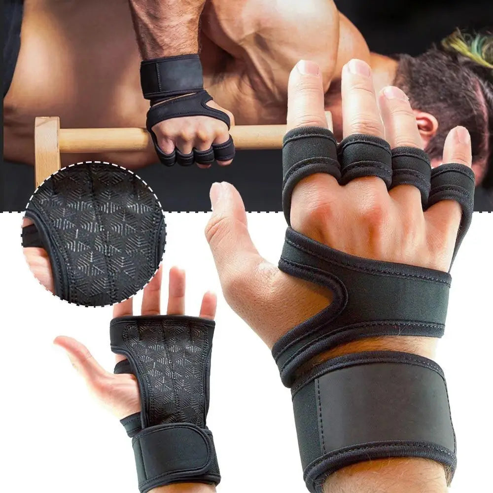 Training Weight Lifting Unisex Gloves Fitness Sports Body Building Gymnastics Grips Gym Hand Palm Wrist Protector Gloves - STEVVEX Sport - 717, body building gloves, Fitness Gloves, gloves, gym, gym gloves, Gymnastics Gloves, sport gloves, Training Gloves, Weight Lifting Gloves, Weight Lifting Hand Protection, workout gloves, Wrist Protector Gloves - Stevvex.com