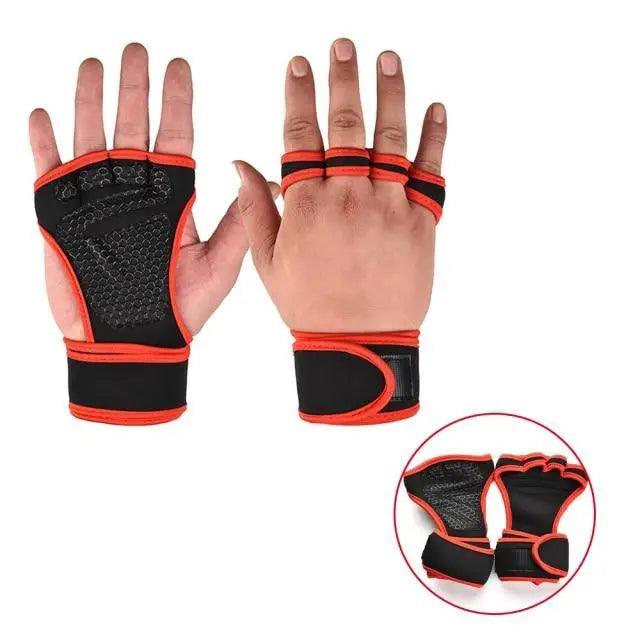 Training Weight Lifting Unisex Gloves Fitness Sports Body Building Gymnastics Grips Gym Hand Palm Wrist Protector Gloves - STEVVEX Sport - 717, body building gloves, Fitness Gloves, gloves, gym, gym gloves, Gymnastics Gloves, sport gloves, Training Gloves, Weight Lifting Gloves, Weight Lifting Hand Protection, workout gloves, Wrist Protector Gloves - Stevvex.com