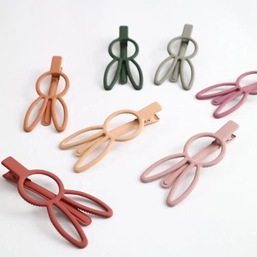 Trendy Duckbill Hair Clips Cute Rabbit Hairpins Colorful Clips for Women and Girls Modern Rabbit Ear Barrettes For Kids