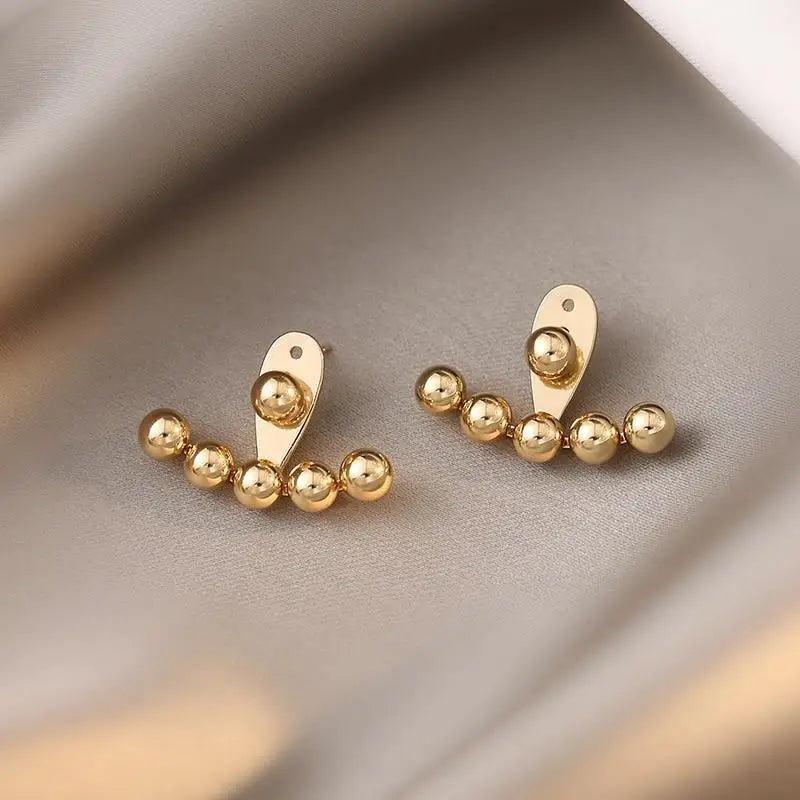 Trendy Exquisite Metal Dangle Drop Earrings for Women And Girl Fashionable Round And Long Earrings Female Stylish