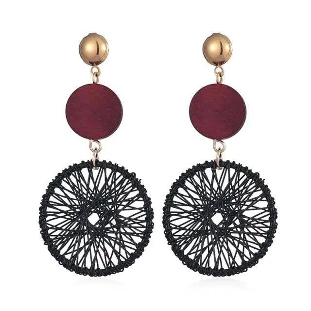 Trendy Exquisite Metal Dangle Drop Earrings for Women And Girl Fashionable Round And Long Earrings Female Stylish