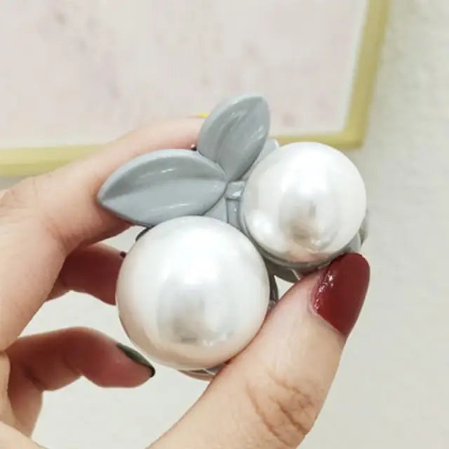 Trendy Mini Round Pearl Hair Claws for Women Elegant hic Barrettes Claw Crab Hairpins Styling Fashion Hair Accessories