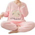 2021  Trendy Pajama Women Thick Flannel Warm Female Winter Pajama Set Long Sleeve Full Trousers Two Piece Pajamas Animal Cartoon Pajamas - Treko - 2021 trends, birthday gifts, comfortable pajamas, fashion 2021, fashionable pajamas, new trend 2021, pajamas, pajamas 2021, pajamas for women, pajamas set, trends 2021, trendy kids pajamas, trendy pajamas, trendy pajamas 2021, trendy pajamas for women, winter women pajamas, women pajamas- Stevvex.com