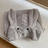 Trendy Rabbit Cartoon Bathrobes For Girls Boys Unisex Soft Hooded And Comfortable Kids Vintage Design Bathrobes - Grey