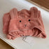 Trendy Rabbit Cartoon Bathrobes For Girls Boys Unisex Soft Hooded And Comfortable Kids Vintage Design Bathrobes - Pink