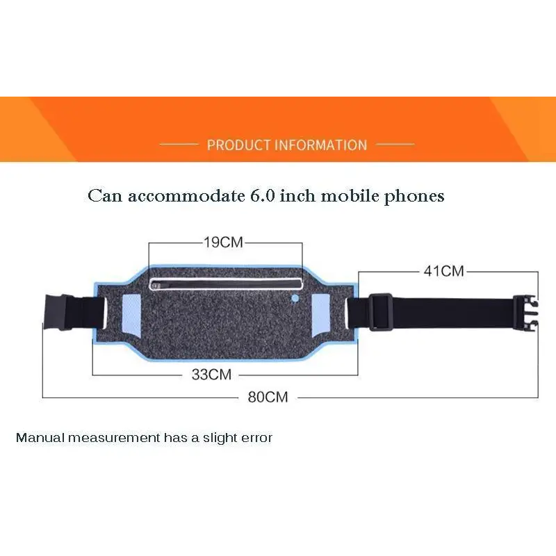 Trendy Slim Running Belt Fanny Pack Fitness Workout Exercise Waist Bag Jogging Belt Bag Gym Fitness Bag Ultra Light