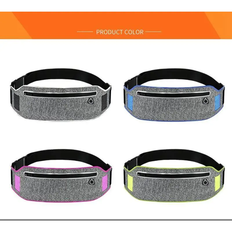 Trendy Slim Running Belt Fanny Pack Fitness Workout Exercise Waist Bag Jogging Belt Bag Gym Fitness Bag Ultra Light