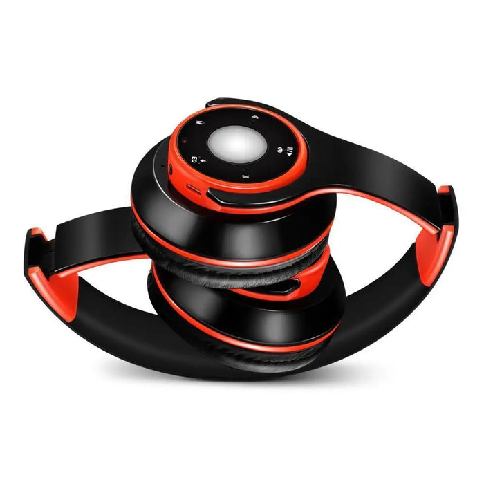 Trendy Wireless Headset Bluetooth Earphones and Headphone Foldable Adjustment Bluetooth Wired Headphones TF Card MP3 FM