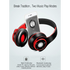 Trendy Wireless Headset Bluetooth Earphones and Headphone Foldable Adjustment Bluetooth Wired Headphones TF Card MP3 FM