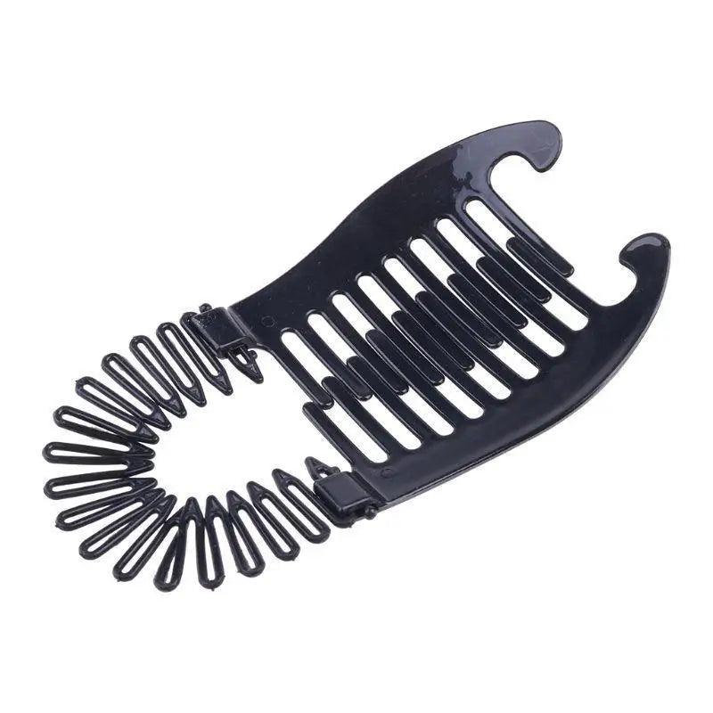 Unique 2pc/set Interlocking Banana Combs Stretch Flexible Hair Combs Clips Flexible Ponytail Hair Clincher Hair