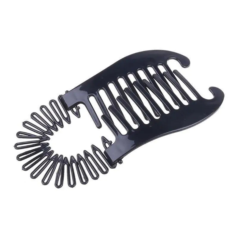 Unique 2pc/set Interlocking Banana Combs Stretch Flexible Hair Combs Clips Flexible Ponytail Hair Clincher Hair