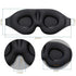 Unique 3D Contoured Cup Blindfold Concave Molded Night Sleep Mask Upgraded Eye Cover With Adjustable Strap Eye Pillow