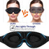 Unique 3D Contoured Cup Blindfold Concave Molded Night Sleep Mask Upgraded Eye Cover With Adjustable Strap Eye Pillow