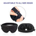 Unique 3D Contoured Cup Blindfold Concave Molded Night Sleep Mask Upgraded Eye Cover With Adjustable Strap Eye Pillow