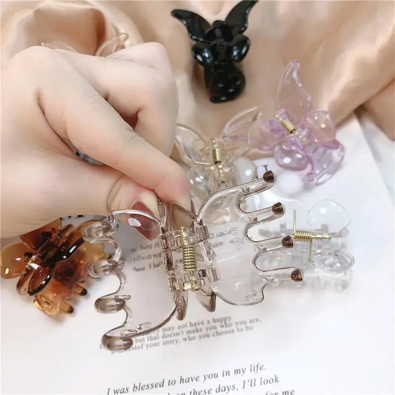 Unique Butterfly Hair Claw Clips Butterfly Jaw Clips Cute Non - Slip Jaw Clips Hair Jaw Clamps for Girls Ladies Women