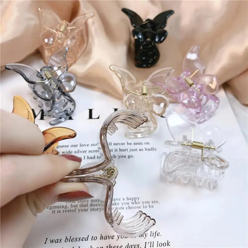 Unique Butterfly Hair Claw Clips Butterfly Jaw Clips Cute Non - Slip Jaw Clips Hair Jaw Clamps for Girls Ladies Women