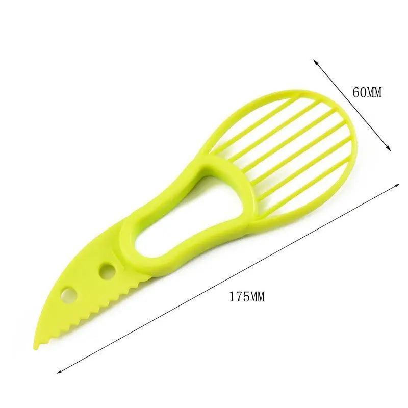 Unique Design 3 In 1 Avocado Slicer Shea Corer Butter Fruit Peeler Cutter Pulp Separator Plastic Knife Kitchen