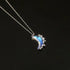 Unique Design Glowing Discoloration Moon Chain Necklace For Women And Girls Luminous Stone Pendant Necklaces