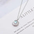 Unique Design Glowing Discoloration Moon Chain Necklace For Women And Girls Luminous Stone Pendant Necklaces