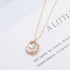 Unique Design Glowing Discoloration Moon Chain Necklace For Women And Girls Luminous Stone Pendant Necklaces