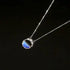 Unique Design Glowing Discoloration Moon Chain Necklace For Women And Girls Luminous Stone Pendant Necklaces