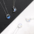 Unique Design Glowing Discoloration Moon Chain Necklace For Women And Girls Luminous Stone Pendant Necklaces