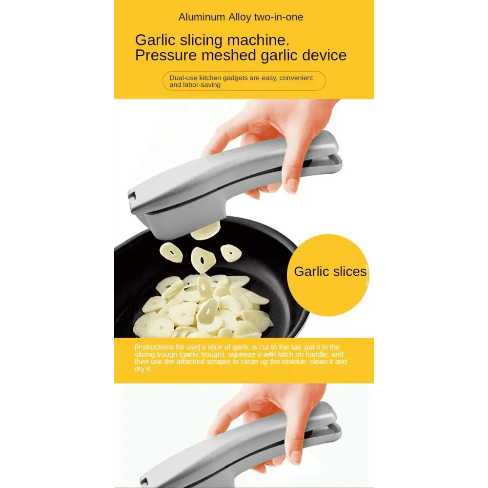 Unique Design Kitchen Household Manual Garlic Press Aluminum Alloy Garlic Maker Garlic Squeeze Garlic Press Kitchen