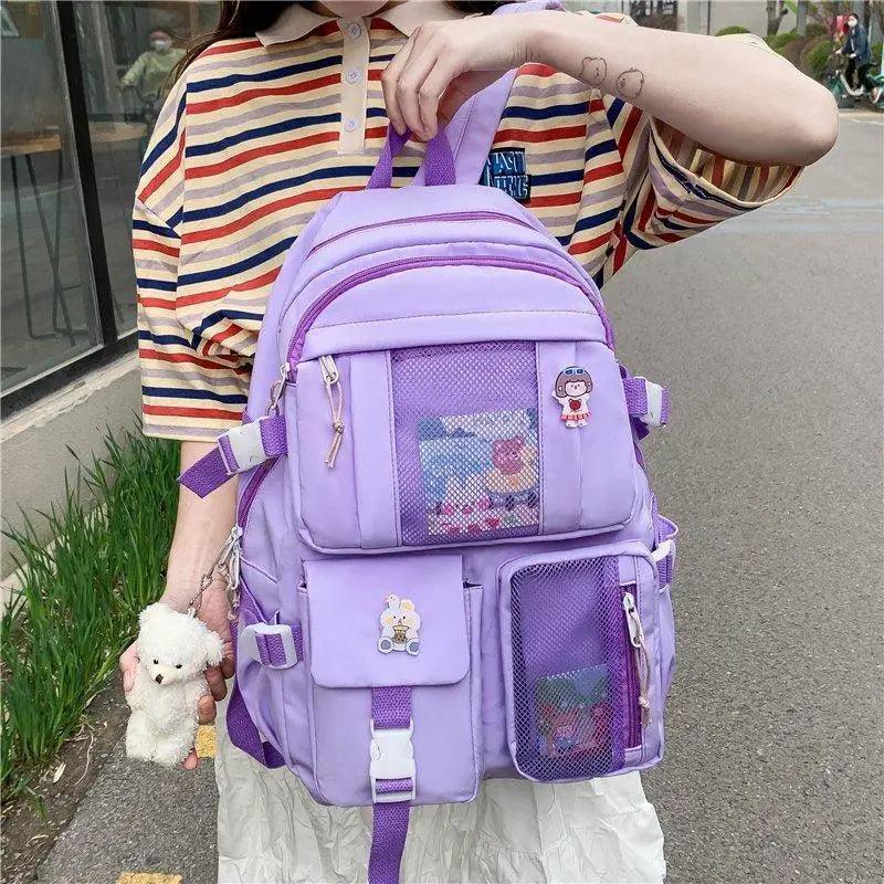 Unique Design Large Capacity With Multi - pocket Backpack For Women And Girls Waterproof College/School/Treval Bags