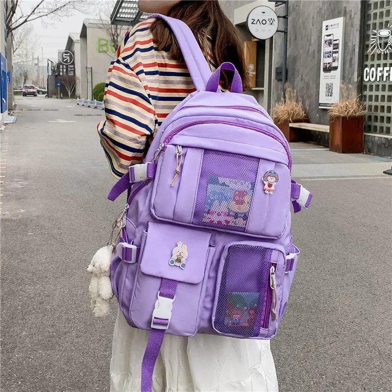 Unique Design Large Capacity With Multi - pocket Backpack For Women And Girls Waterproof College/School/Treval Bags