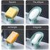 Unique Design Leaf Shape Soap Box Drain Soap Holder Box Bathroom Accessories Toilet Laundry Soap Box Bathroom Supplies