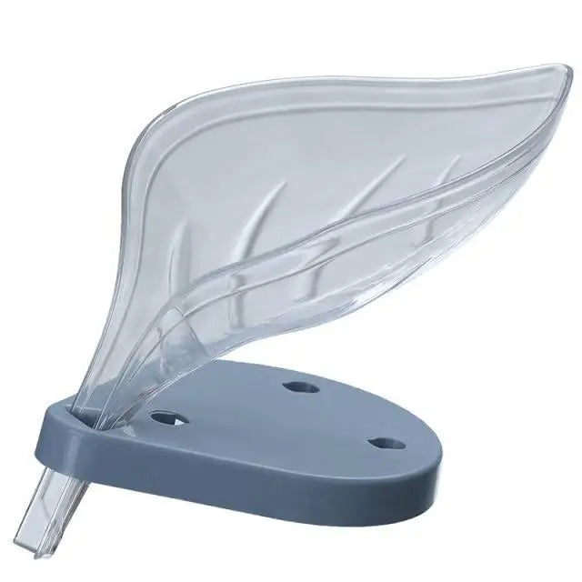 Unique Design Leaf Shape Soap Box Drain Soap Holder Box Bathroom Accessories Toilet Laundry Soap Box Bathroom Supplies