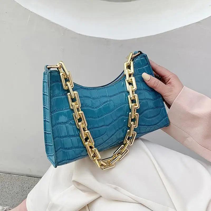 Unique Design Luxury Pattern Zipper Handbags With Stylish Texture Simple and Small Square Bags for Women - ALU93109ZAB