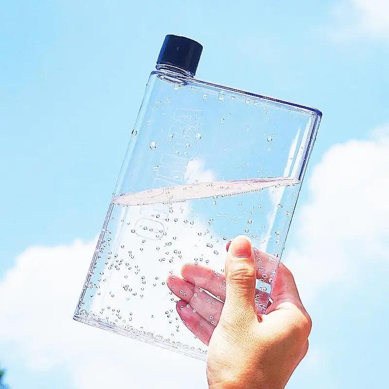 Unique Design Portable Book Paper Cup Botlte Flat Water Bottle Clear Paper Pad Water Bottle Flat Drinks Kettle Notebook