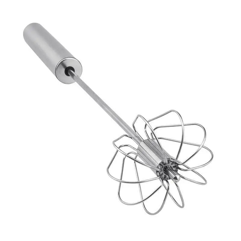 Unique Design Semi - automatic Egg Beater 304 Stainless Steel Egg Whisk Manual Hand Mixer Self Turning Egg Stirrer