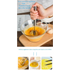 Unique Design Semi - automatic Egg Beater 304 Stainless Steel Egg Whisk Manual Hand Mixer Self Turning Egg Stirrer