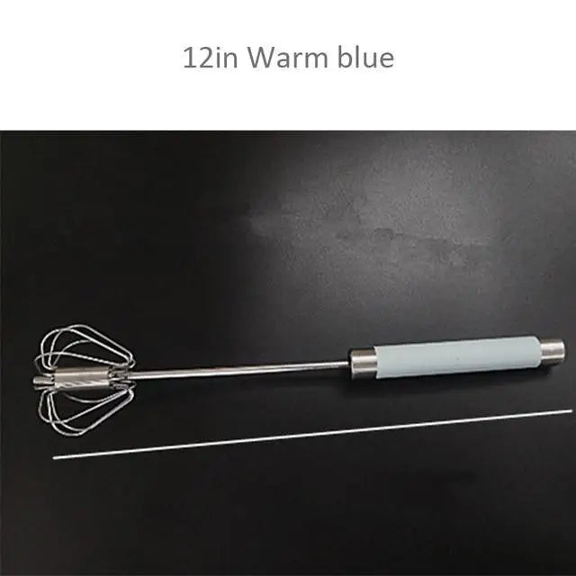 Unique Design Semi - automatic Egg Beater 304 Stainless Steel Egg Whisk Manual Hand Mixer Self Turning Egg Stirrer