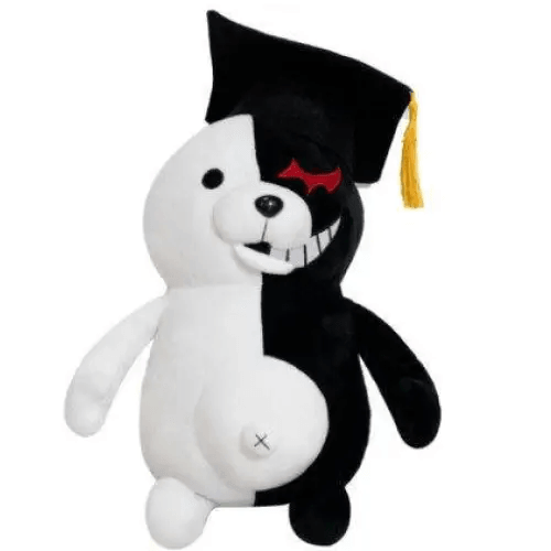 Unique Design Super Danganronpa 2 Monokuma Black & White Bear Plush Toy Soft Stuffed Animal Dolls Birthday Gift