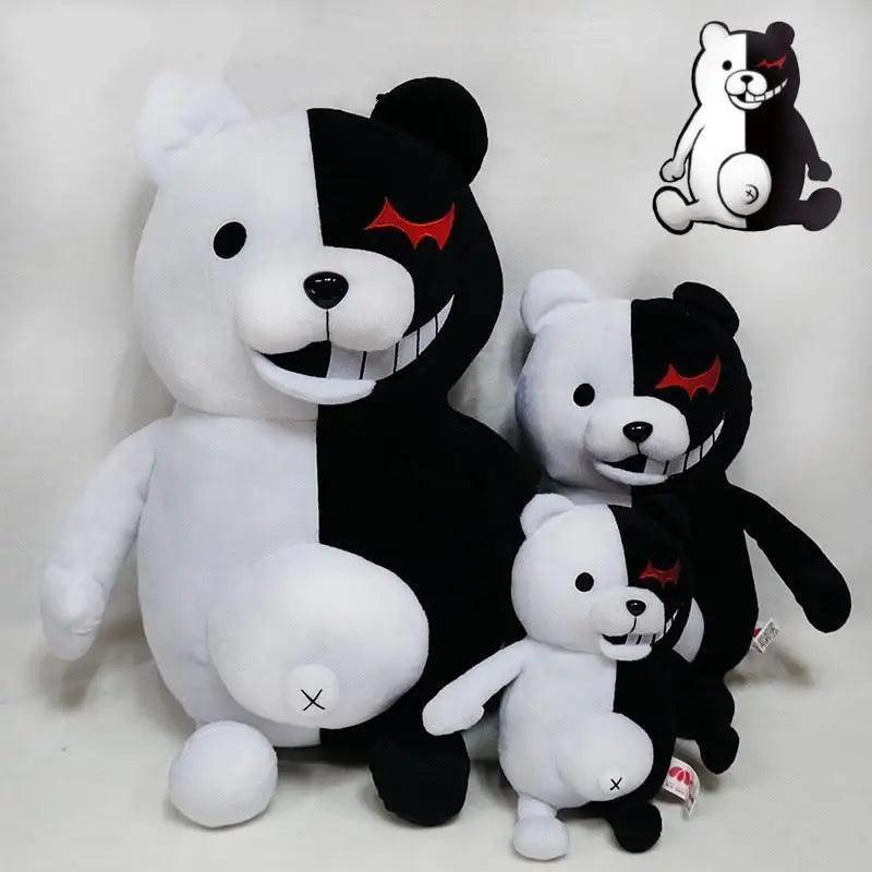 Unique Design Super Danganronpa 2 Monokuma Black & White Bear Plush Toy Soft Stuffed Animal Dolls Birthday Gift