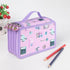 Unique Purple Cute Big 36/48/72 Holes Stationery Students Pencil Case High Quality Large Capacity Pencil Box - 4 Layer