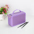 Unique Purple Cute Big 36/48/72 Holes Stationery Students Pencil Case High Quality Large Capacity Pencil Box - 3 Layer