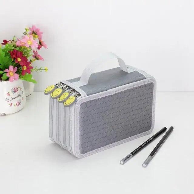 Unique Purple Cute Big 36/48/72 Holes Stationery Students Pencil Case High Quality Large Capacity Pencil Box - 4 Layer