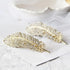 Unique Rhinestones Luxurious Feather Hair Crystal Hairpin For Women Luxury Feather Gold And Silver Hair Clip For Women