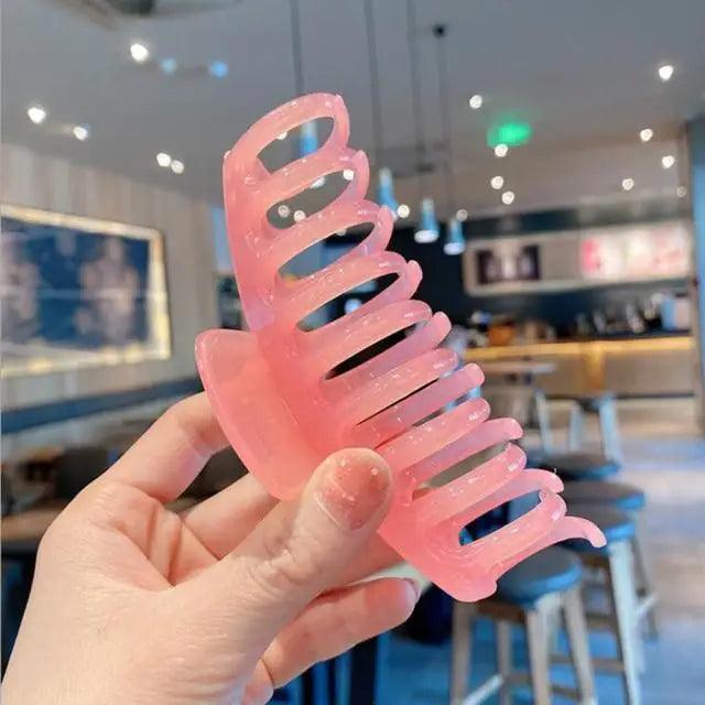 Unique Solid Large Hair Claws Stylish Big Matte Banana Claws Clamp Giant Styling Hair Claw Clamps Accessories For Women